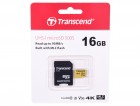 16GB Transcend Class 10 UHS-I U-3, V30 + adapter (TS16GUSD500S)