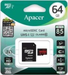 64Гб Apacer microSDXC 64GB High-Capacity (Class 10) UHS-1 U1 R85