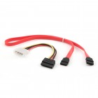 Gembird/ Cablexpert CC-SATA, интерфейсный SATA, (48см) 7pin/ 7pin и питания (15см) 4pin/ 15pin, пакет