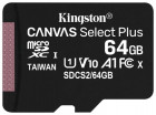 64Gb Kingston microSDXC UHS-I Class 10 CANVAS Select Plus без адаптера (SDCS2/64GBSP)