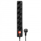 Гарнизон EHB-15, 5 м, 10 А, 2200 Вт, 6 розеток, черный (EHB-15)
