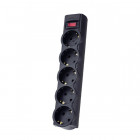 Perfeo "POWERX", 1,8м, 5 розеток, черный. (PF_A4714)