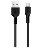 Hoco X20 Flash USB - microUSB 1 м (черный)