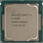 Intel Core i3-8100 Tray s1151-2 (CM8068403377308) (3.60GHz, Coffee Lake-S, 4C/4T, GPU: UHD 630 (350-1100MHz), L2: 1MB, L3: 6MB, 14nm, 65W, DDR4-2400)