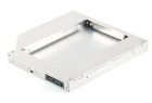 Шасси для HDD/SSD 2.5" 7.0-9.5 mm Sata (7+15 pin) в отсек 5.25" ODD Slim ноутбука 12.7 mm, внешний интерфейс SlimSata (7+6 pin), Agestar SSMR2S