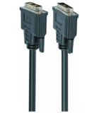 Gembird DVI-D single link 19M/19M, 3.0м, черный, экран, феррит.кольца, пакет(CC-DVI-BK-10)