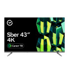 SBER SDX 43U4014 серебристый Smart TV, Салют ТВ