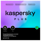 Kaspersky Plus + Who Calls (KL1050ROEFS) 5-Device 1 year Base Card