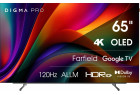 Digma Pro OLED 65M черный OLED 3840x2160, 4K Ultra HD, 120 Гц, Wi-Fi, Smart TV, Google TV