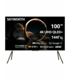 Skyworth 100Q79H MaxScreen TV Frameless QLED 4K Ultra HD 144Hz MEMC Smart TV