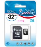 32GB Class10 Smartbuy microSDHC + adapter (SB32GBSDCL10-01)