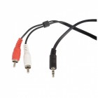 Ningbo 2xRCA "тюльпан" - 3.5mm Jack(m-m) 5m стерео черный (JAAC010-5) ()