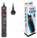 Buro 600SH-3-B 3м (6 розеток) черный (600SH-3-B)