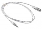 Buro Jack 3.5 (m)/Jack 3.5 (f) 0.5м. прозрачный (CAB025-0.5M)