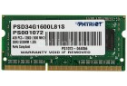 SO-DIMM DDR3-1600 4GB PC3-12800 Patriot SignatureLine, CL11, LV 1.35V, retail (PSD34G1600L81S)