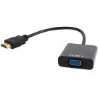 Gembird/Cablexpert A-HDMI-VGA-03, переходник HDMI - VGA + Jack3.5 аудиовыход 0,15м